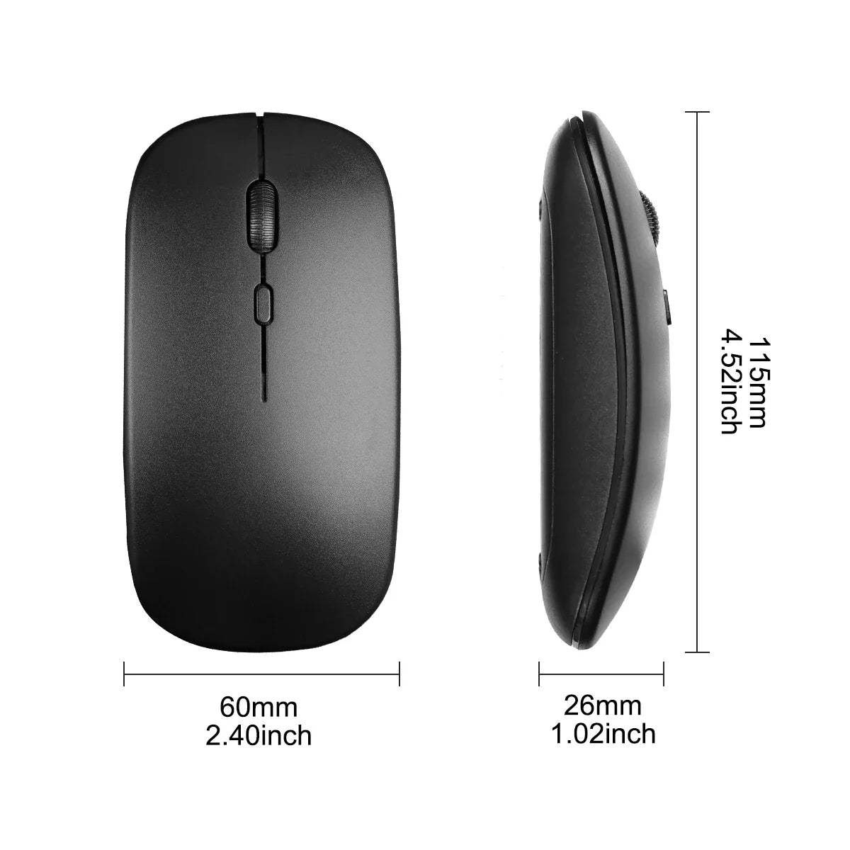 Rechargeable Bluetooth-compatible Keyboard Ultra-Slim Wireless Mouse Keyboard Set for Android Windows Tablet iPhone iPad