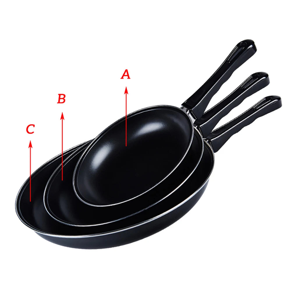 Frying Pan Non-stick Mini Thick Steak Flat Pan Iron Pancake Egg Fryer Kitchen Cookware, 20cm