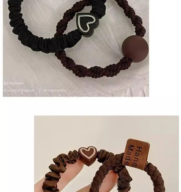 High Elasticity Durable Women Simple Elegant Hair Tie, Perfect for Ponytails, Stylish Hair Band Hair Ties Girl Hair Accessoires
