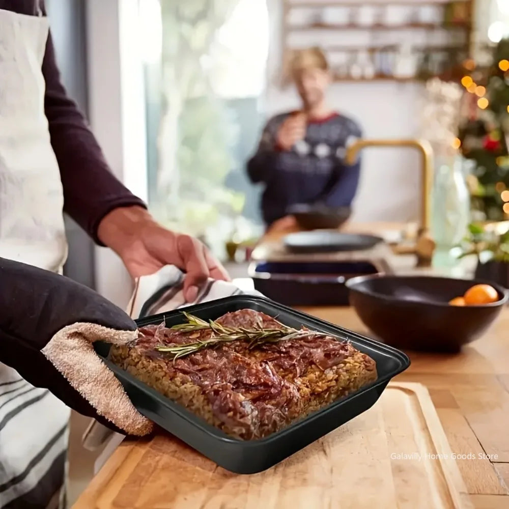 Carbon Steel Nonstick Roasting Pan Rectangular Baking Tray Loaf Toast Bread Cake Bakeware DIY Pastry Pan Dish Kitchen Utensils