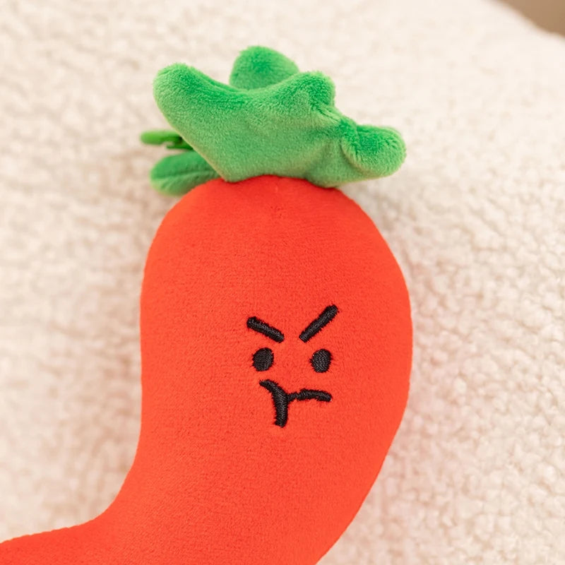 Kawaii 10-20CM Vegetable Plush Toys Cute Vegetables Pendant Onion Chili Mushroom Carrot Plush Pendant Keychain Toy