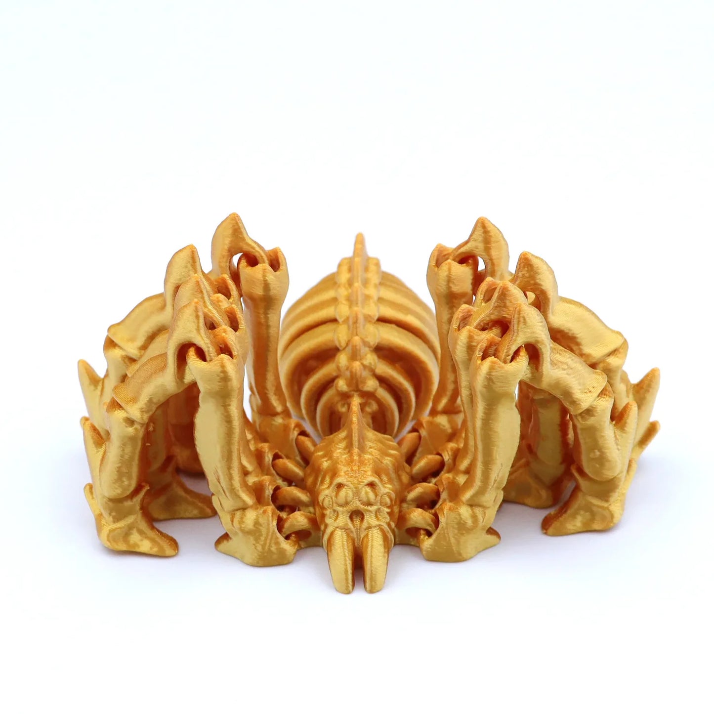 3D Printed Retractable Spider Movable Joint Fidget Toy Rotatable Articulated Office Desktop Ornament Adults Kid Toy Crafts Gift