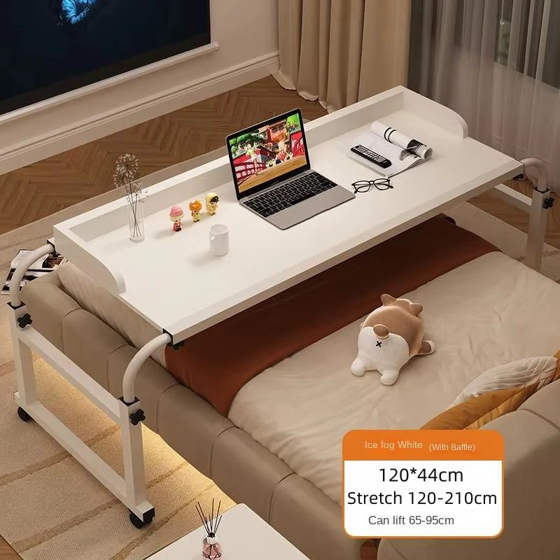 Laptop Computer Adjustable Height And Length Living Room Bedroom Movable Desk Overbed Table