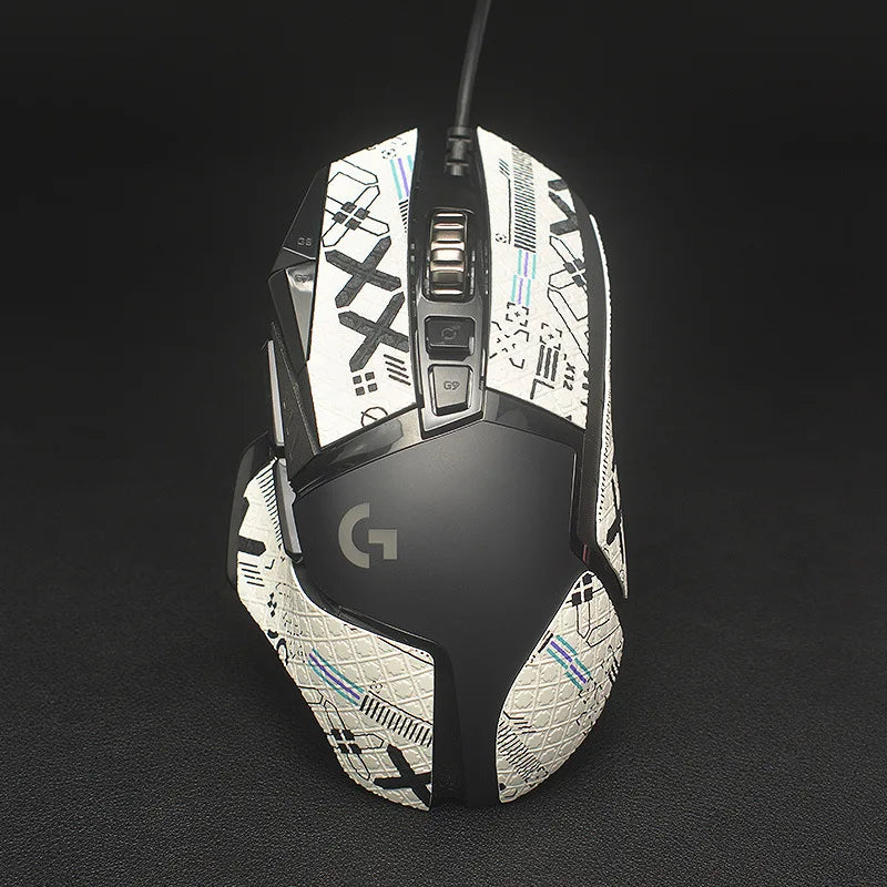 Anti-slip Handmade Mouse Sticker For Logitech G502 Hero Wireless Skin Sticker Side Sweat Pad G502 PC Gamer DIY Without Mouse