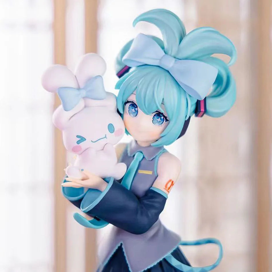 21cm Sexy Girl Hatsune Miku Anime Figure Fashion Subclture Miku Action Figure Christmas Gift PVC Collection Model Doll Toys