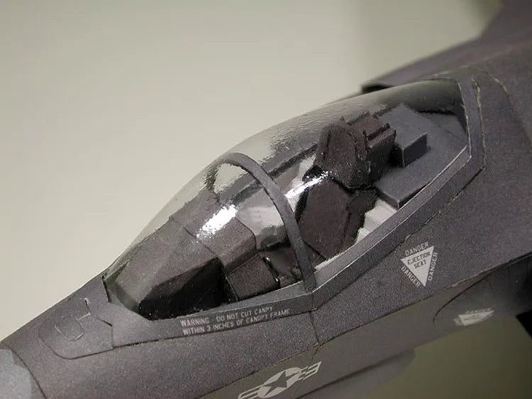 1:33 US F-35 II Lightning Fighter Paper Model Aircraft Model Handmade DIY Jigsaw Puzzle Toy