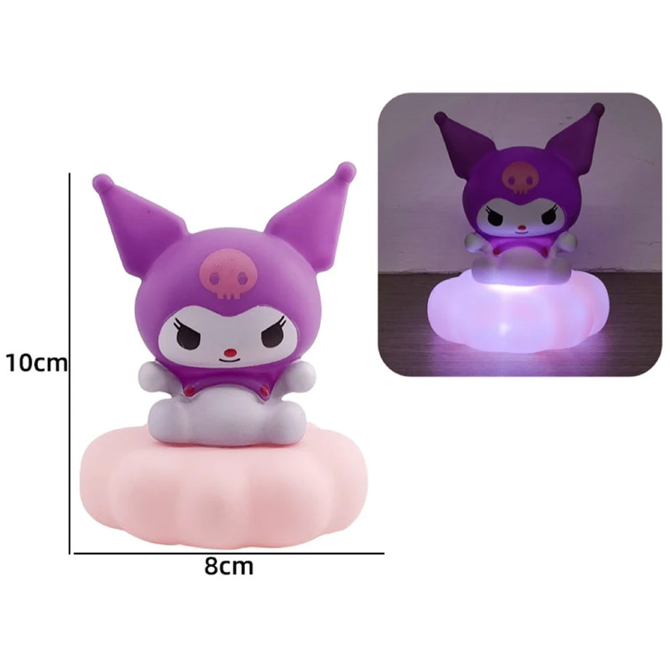 Kuromi Night Light Cute Anime Soft Light Bedroom Bedside LED Light Room Decoration Christmas Children's Toy Gift