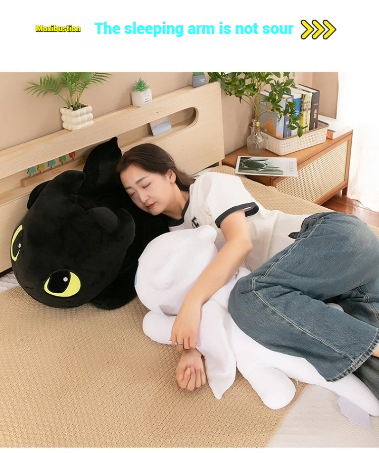 100cm Little Flying Dragon Kawaii Plush Toy Lying Posture Style Toothless Doll Pillow Children Couple Christmas Birthday Gift