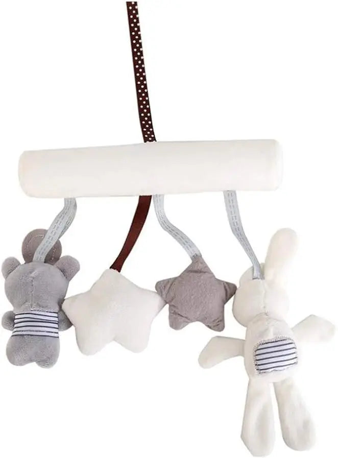 Baby Toys for 0 3 6 12 Months Babies Soft Plush Animal Rattles Stroller Hanging Toy for Baby Car Seat Crib Travel Sensory Toys
