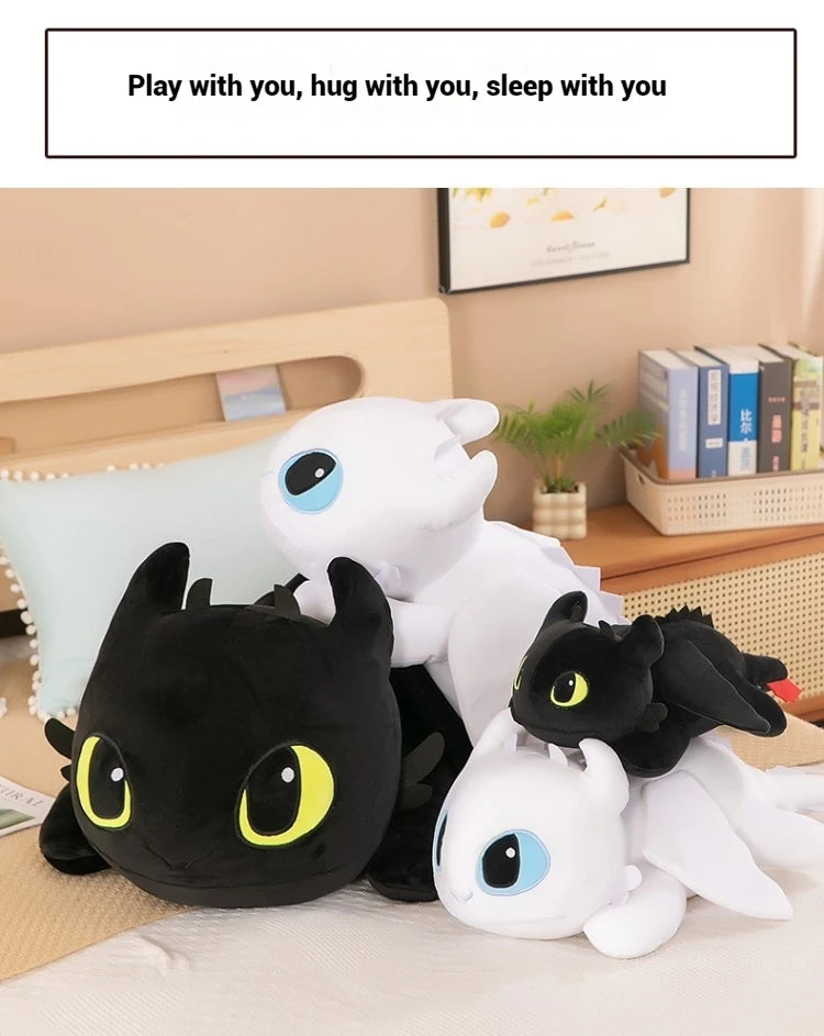 100cm Little Flying Dragon Kawaii Plush Toy Lying Posture Style Toothless Doll Pillow Children Couple Christmas Birthday Gift