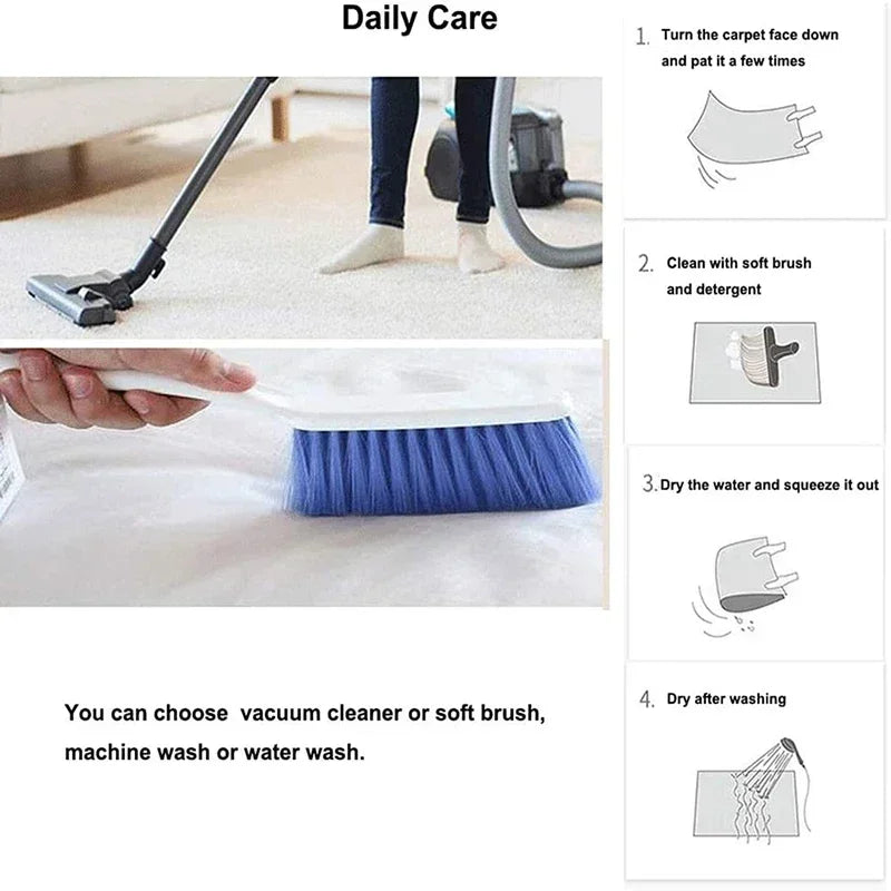 Dustproof Round Carpet, Office Chair Mat For Gaming & Study
