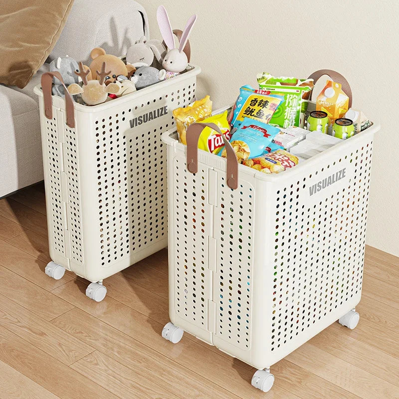 Laundry Basket Collapsible Dirty Clothes Storage Organizer Large Laundry Bag For Home Bathroom Bedroom  Durable Washing Basket