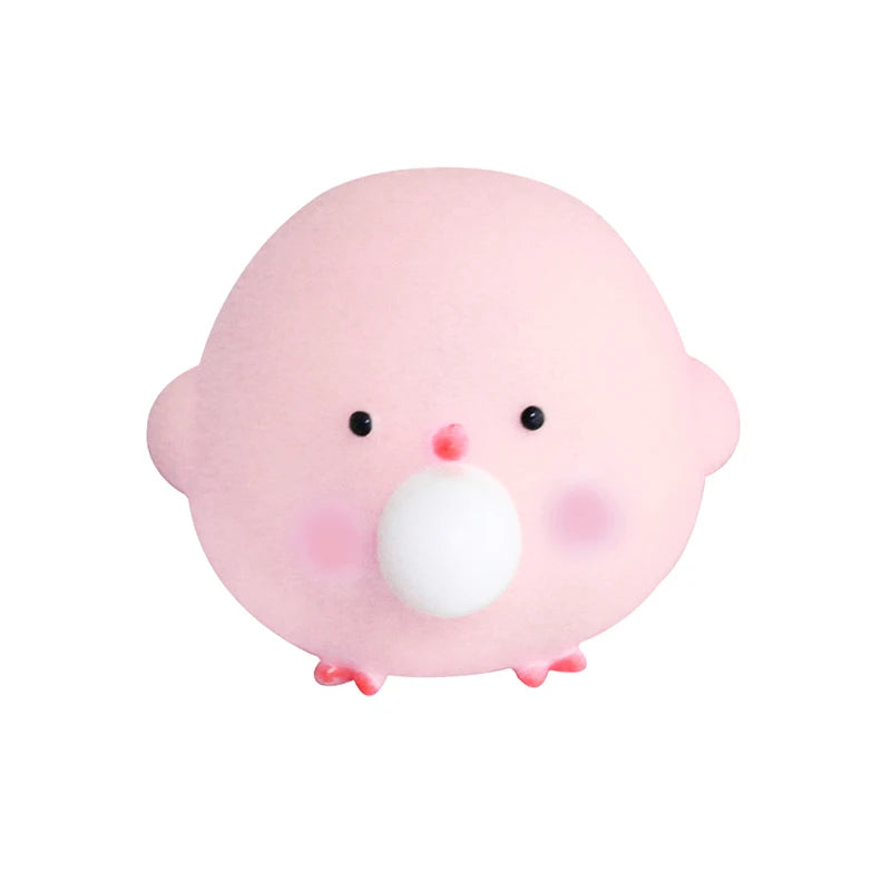 Handmade Cute Blow Bubble Chick Squishy Fidget Toys Decompression Sensory Stress Relief Squeeze Toy For Adults Kids Party Favors