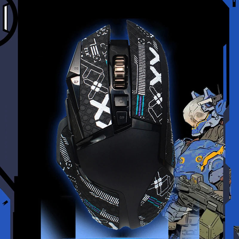 Anti-slip Handmade Mouse Sticker For Logitech G502 Hero Wireless Skin Sticker Side Sweat Pad G502 PC Gamer DIY Without Mouse