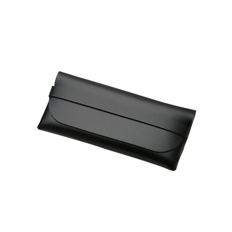 Black and White Soft and Stylish Leather Glasses Cases - Glasses Protection Bags, Travel Accessories for Men and Women - Stylish