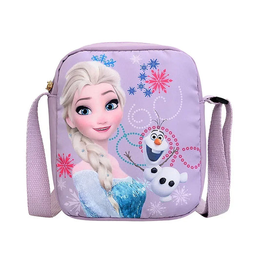 MINISO Disney 2024 New Princess Series Crossbody Bag "Frozen 2" Elsa Sophia Cartoon Shoulder Bag Girls Casual Fashion Handbag