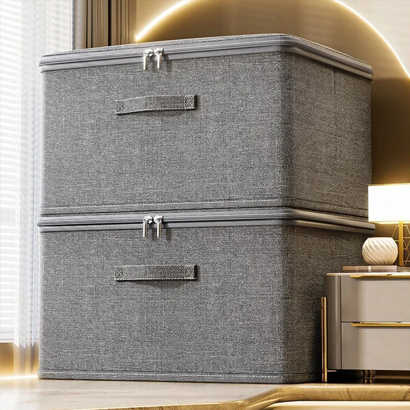 Household Storage Box Large-Capacity Wardrobe Clothes Layered Sorting Box Privacy Storage Suitable for Home Organization