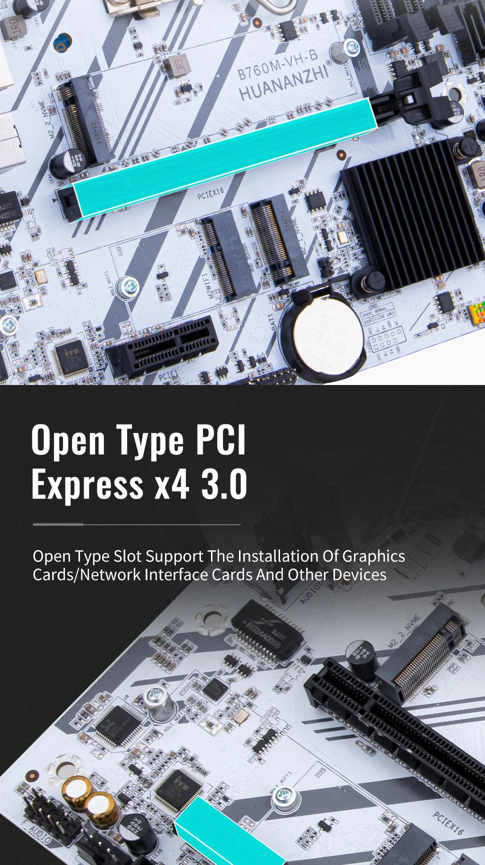 HUANANZHI B760M VH A M-ATX DDR4 Motherboard Support 12 13 Gen B760 Intel LGA 1700 CPU 12100F 12400F 12490F 12600F 12700F 13600F