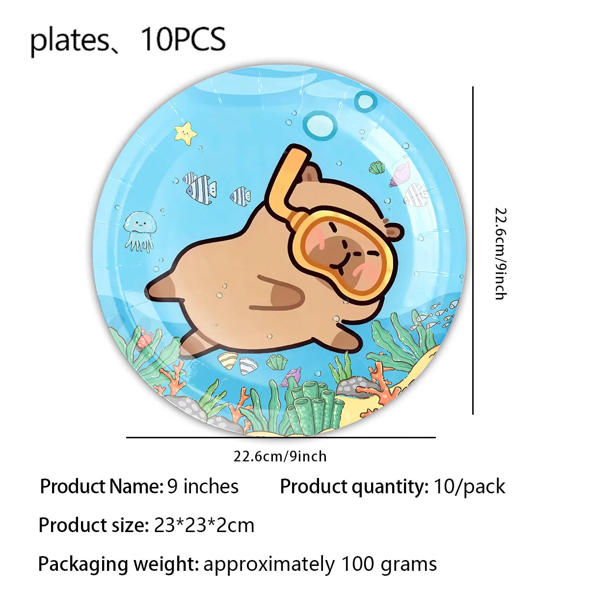 Capybara Birthday Party Decorations Tableware Set Cups Plates Napkins Tablecloth Straws Capybara Balloons Toy Girls Party Favors