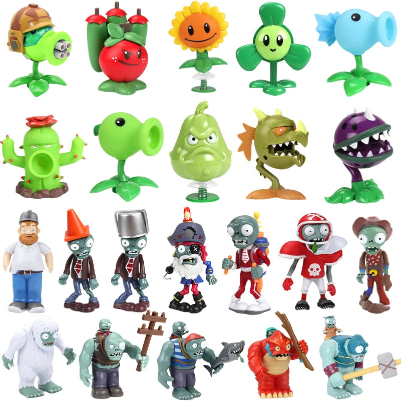 Plants vs Zombies Action Figure Gargantuar Dr. Zombie Conehead Football Bucket Yeti Figures Birthday Gifts Children Toy For Boys