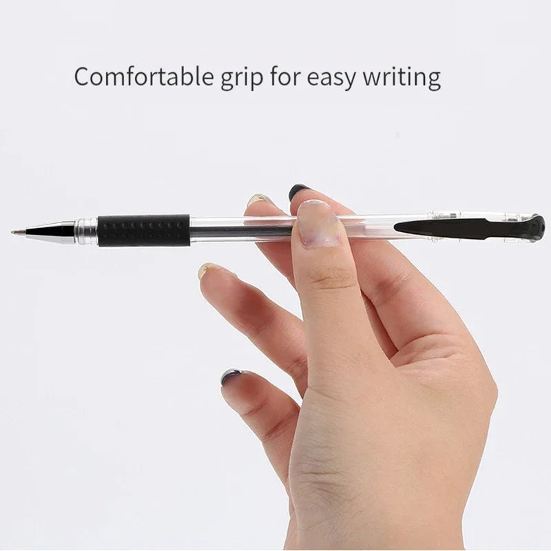 7/35 PCS Gel Pen Set School Supplies Black Blue Red Ink Color Ballpoint Pen Kawaii Pen Writing Tool School Office Stationery