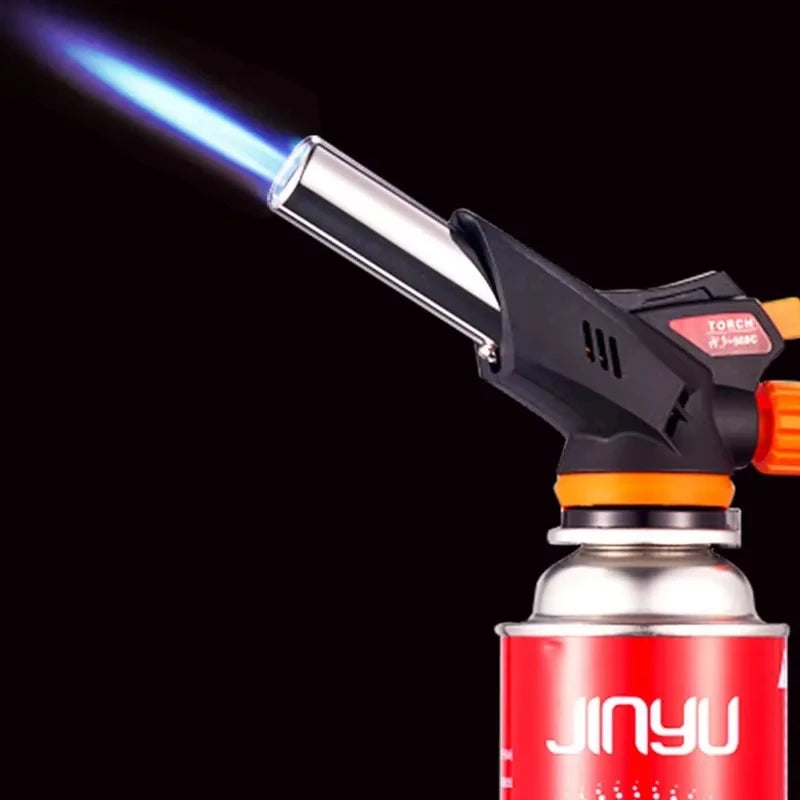 Welding Gas Torch Flame Gun Torch Cooking AutoIgnition Butane Gas Flame Gas Torch for BBQ Camping Cooking