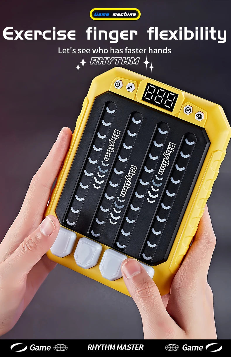 ZLang Dancing Handheld Memory Game Quick Push Game Fidget Toys for Adults Rhythm Handheld Game Machine Light Up Stress Relief