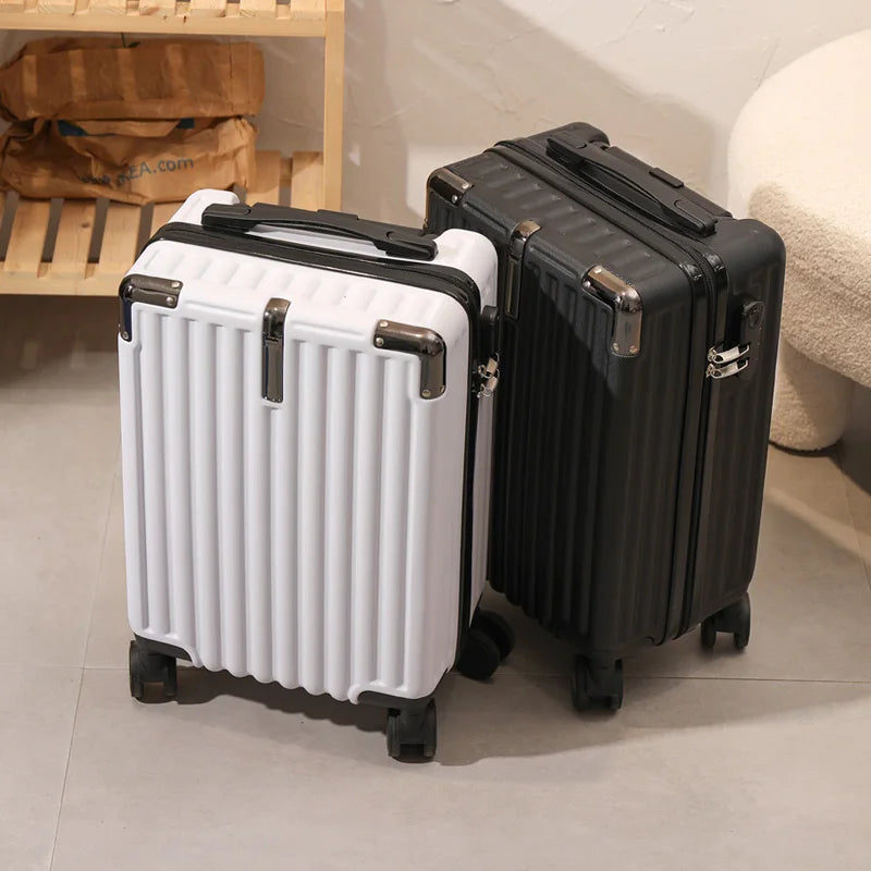 18 inch Student suitcase Travel Bag Women's Bag Back to School Spinner Wheel Suitcase Carry-On Boarding Travel
