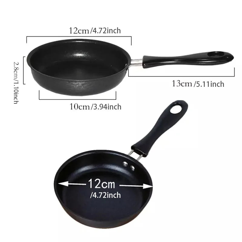 1Pc Flat Non-Stick Frying Pan Medical Stone Fried Egg For Household Steak Frying Pan With Less Oil Smoke Induction Cooker