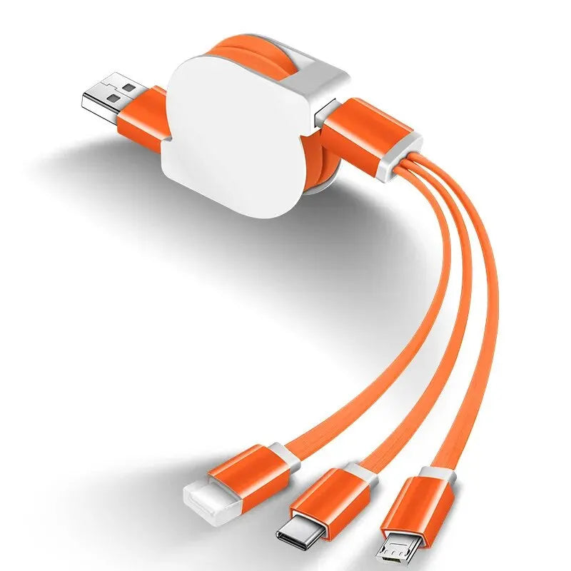 3 In 1 Usb Cable Micro Usb Phone Charger Type C Charging Cable Mobile Phone Wire Cable For Iphone 13 12 Pro Max Xiaomi Redmi