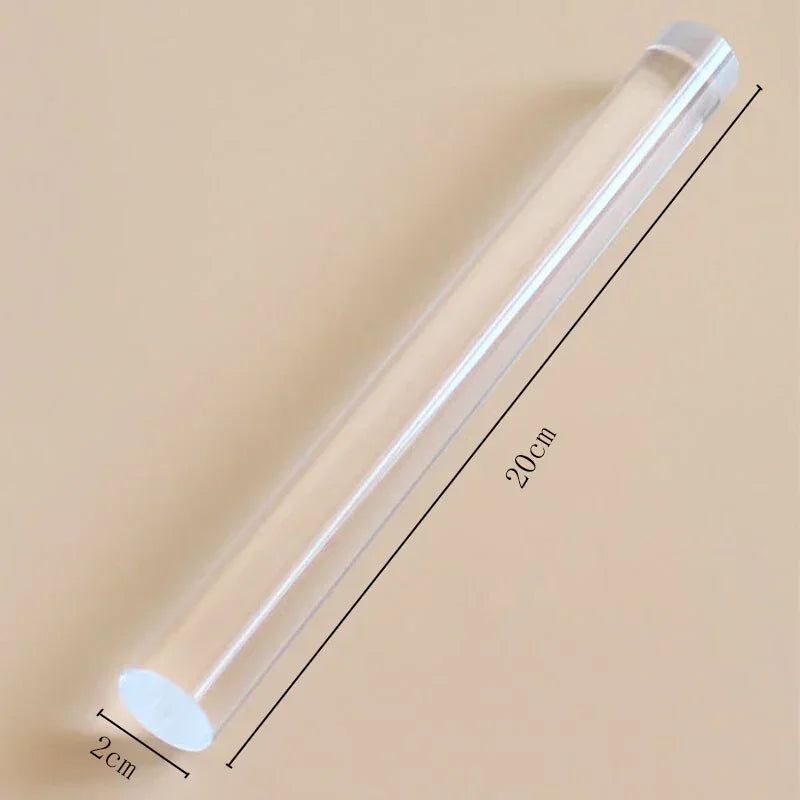 20cm Solid Clay Acrylic Rolling Pin Slime Roller DIY Modelling Clay Tools Pottery porcelain Handmade Art Craft Accessories New