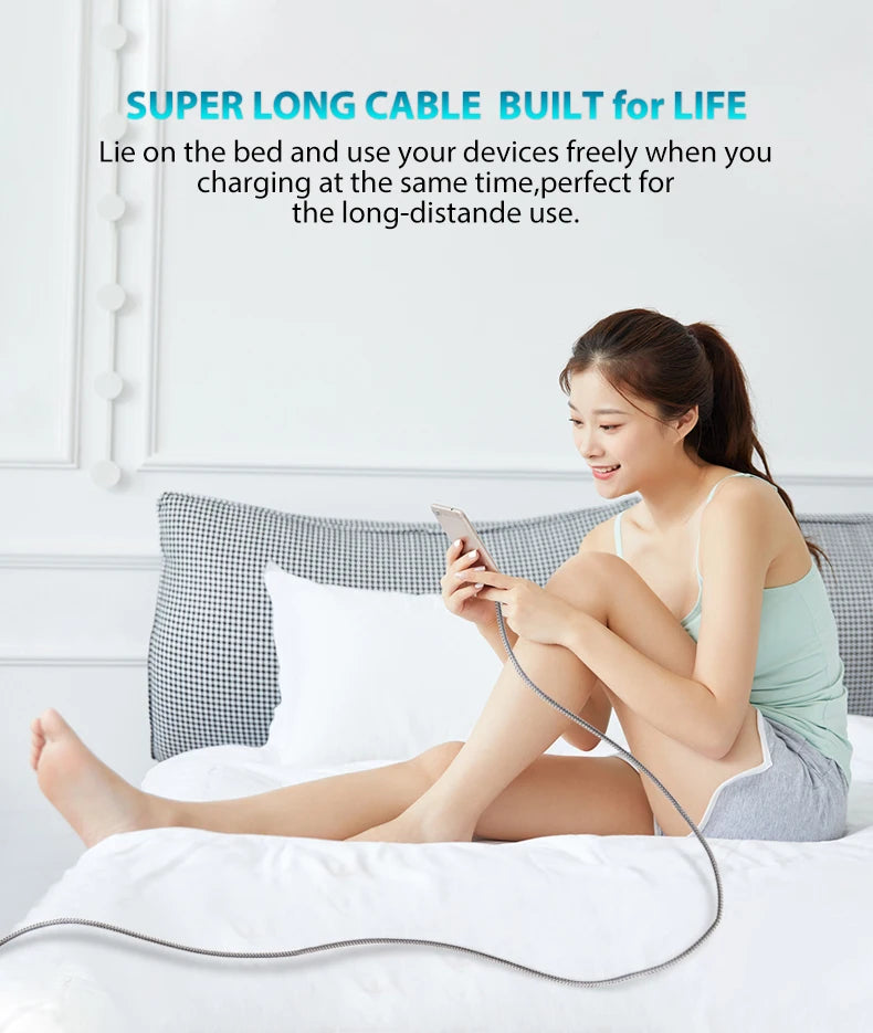 Type C to Type C PD 60W Fast Charging Cable Type C 3m 5m 8m 10m Extending Data Cable for iPhone 15 Pro Max Huawei Xiaomi Samsung