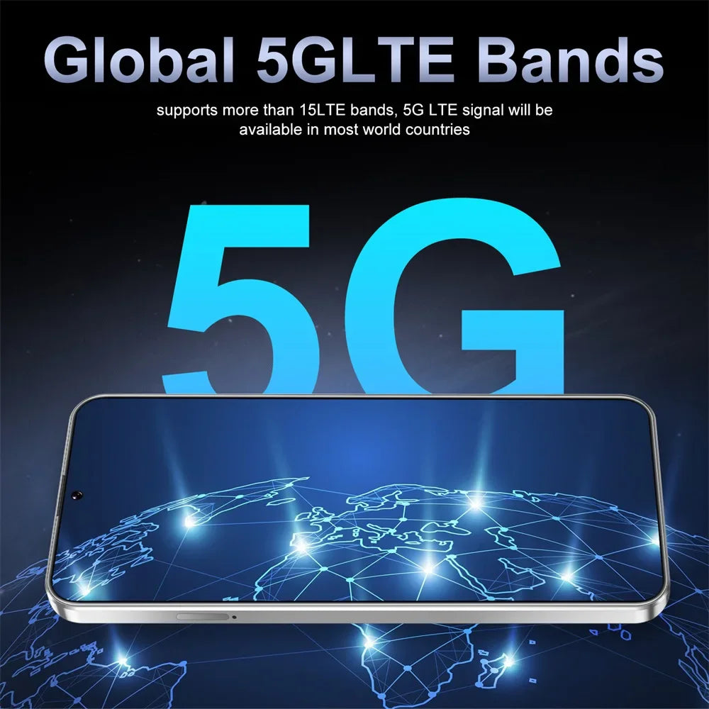 Brand New M15 Ultra Smartphone 7.3inch HD 16GB+1TB Cell Phone 50+108MP Dual SIM 5G Mobile Phones 8000mAh Android15 Unlocked
