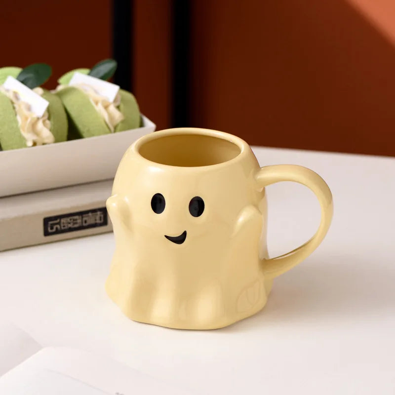 ceramic halloween ghost mug cup