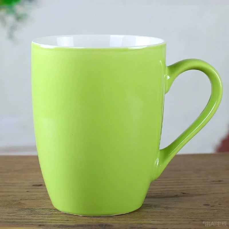 Macaron household ceramic cup living room coffee cup breakfast milk water cup mug