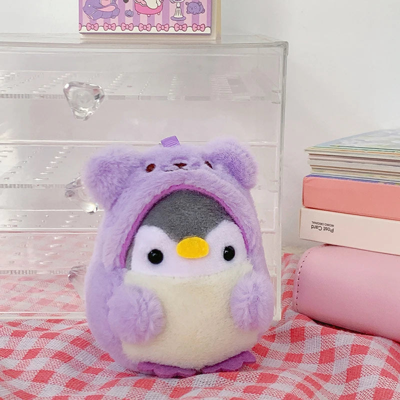 2023 Cute Penguin Doll Girl Cartoon Car Creative Plush Key Chain Kawaii Lady Bag Accessories