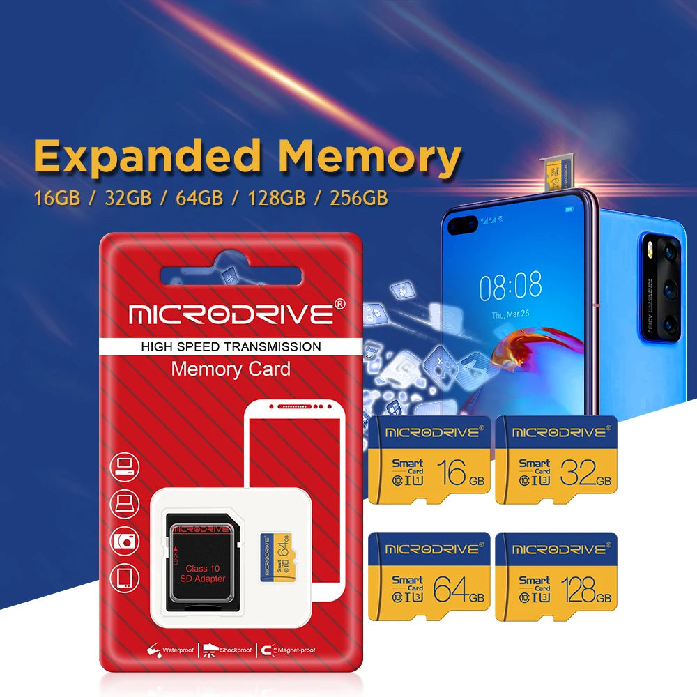 Original Micro TF/SD Card 4GB 8GB 16GB 32GB 64GB 128GB Flash Class 10 SD Card 256GB Memory Card 512GB memorycard For Phone