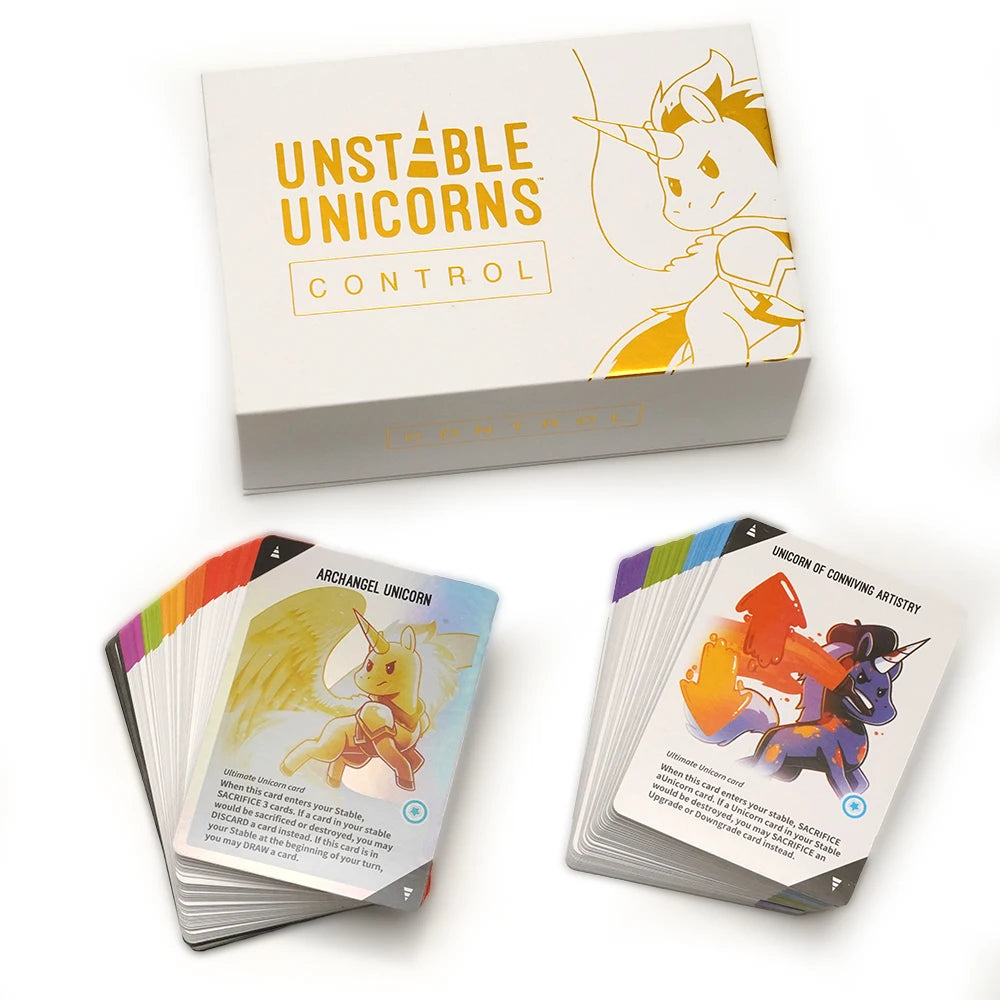 Unstable Unicorns Board English Family Party Expansion Basic Version Of Classic Board Games Control and Chaos Base Game