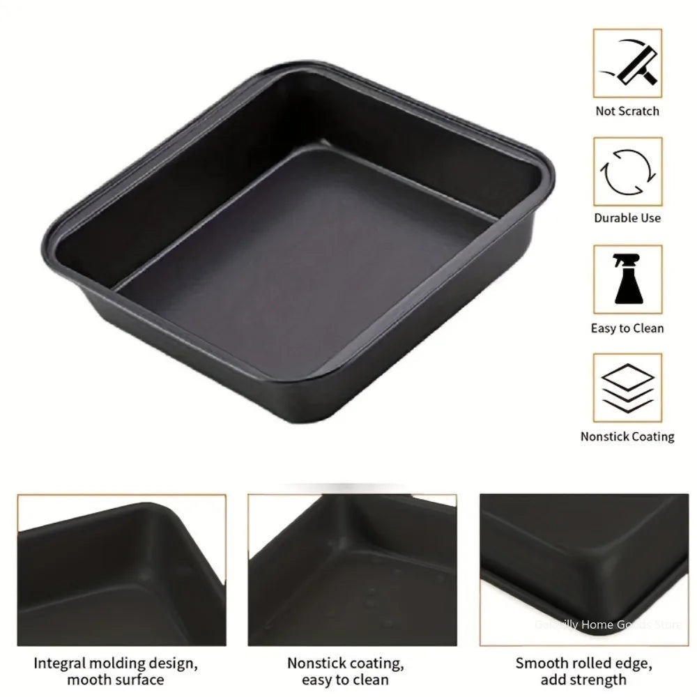 Carbon Steel Nonstick Roasting Pan Rectangular Baking Tray Loaf Toast Bread Cake Bakeware DIY Pastry Pan Dish Kitchen Utensils