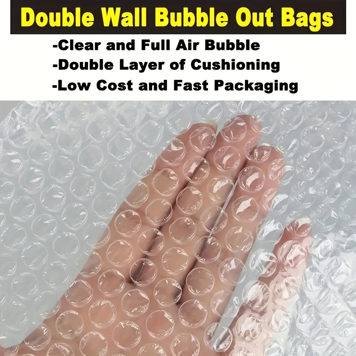 100pcs Cushion Wrap Pouches, Bubble Pouches, Bubble Out Wrap Bags, Bubble Bags, Bubble Bags For Shipping, Bubble Sleeves