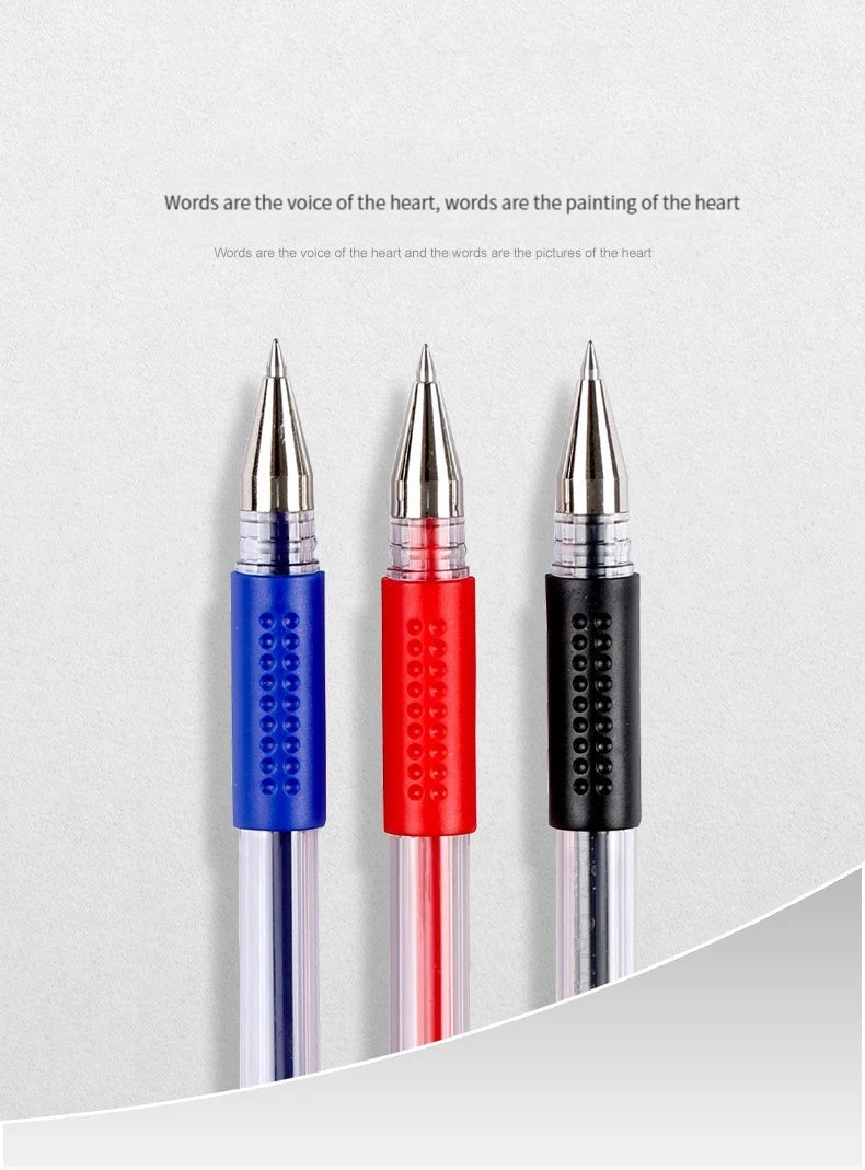 7/35 PCS Gel Pen Set School Supplies Black Blue Red Ink Color Ballpoint Pen Kawaii Pen Writing Tool School Office Stationery