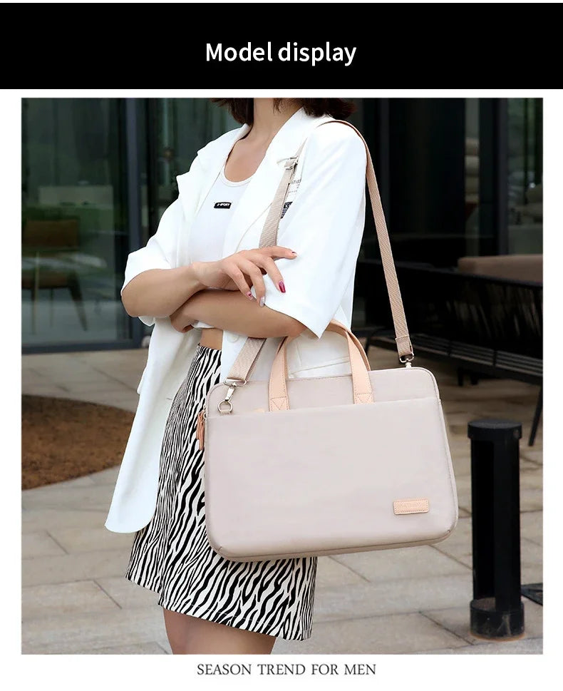 Lightweight Laptop Bag Portable Business Shoulder Messenger Bag 14/15 Inch Handbag Waterproof shockproof Storage Bags Briefcases
