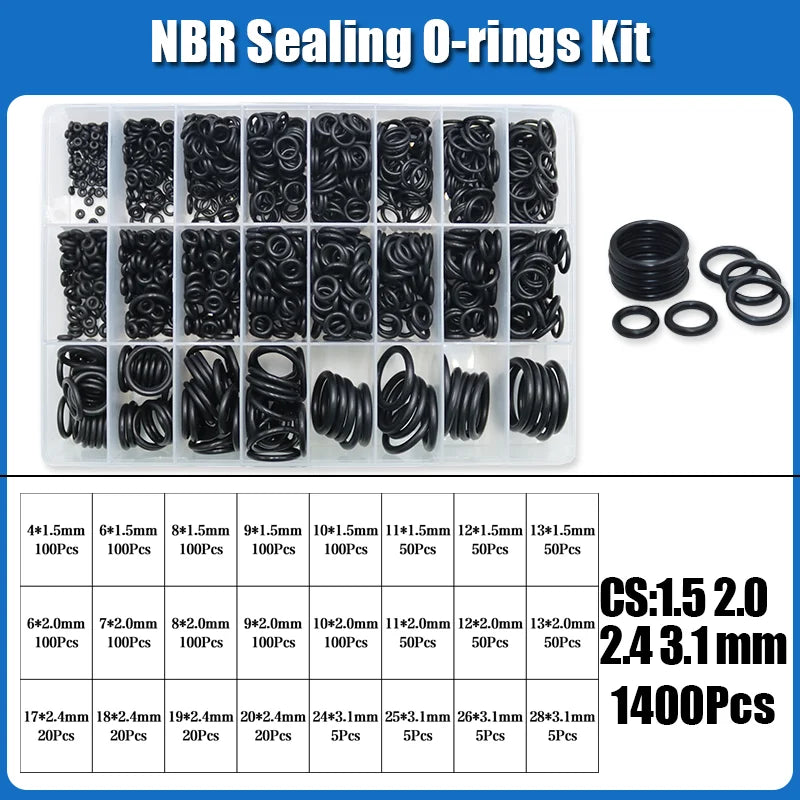 2840 O-Ring NBR Automobile Nitrile Rubber ORing Corrosion Oil Resistant Seal Washer for Car Air Condition Faucet Plumbing Gasket