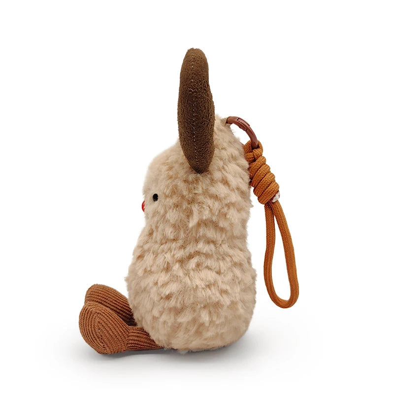 New Cartoon Peanut Doll Plush Stuffed Pendant Toy Simulation Fun Little Peanut Doll Living Room Home Decor Pendant Cute Gifts