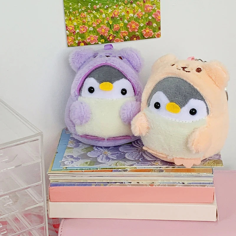2023 Cute Penguin Doll Girl Cartoon Car Creative Plush Key Chain Kawaii Lady Bag Accessories
