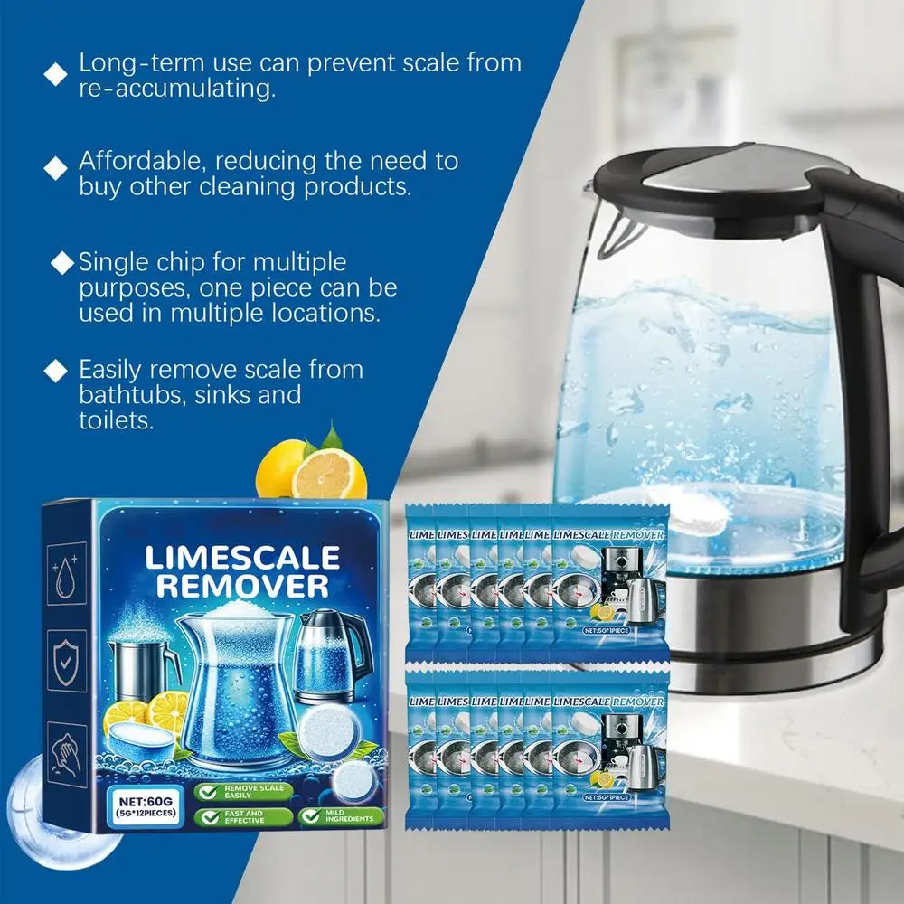 Coffee Machine Cleaning Tablets 12 Tablets Coffee Machine Descaler Solution Cleaner Clean Tablet Coffee Maker Pot Descaling