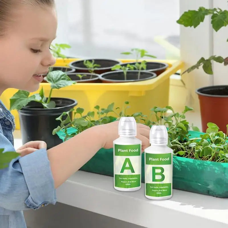 Fertilizer AB Two Part Set Hydroponic Garden Plant Food Plant Fertilizer For Flowers Vegetables Grass Nutrients Garden supplies