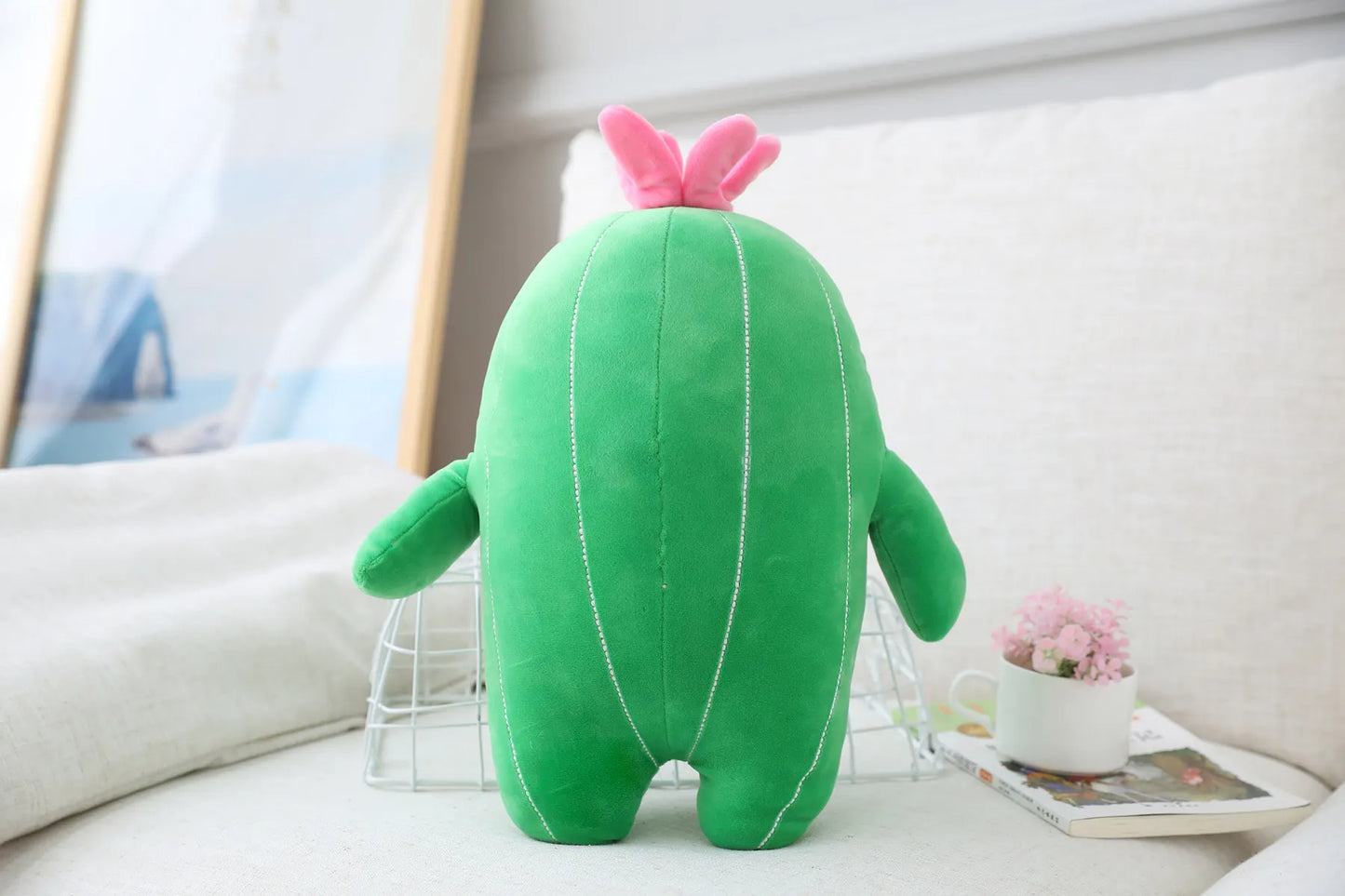 25/40/65cm Kawaii Simulation Cactus Plush Toy Cute Stuffed Plants Plushies Dolls Cartoon Soft Throw Pillow Kids Toys Home Decor