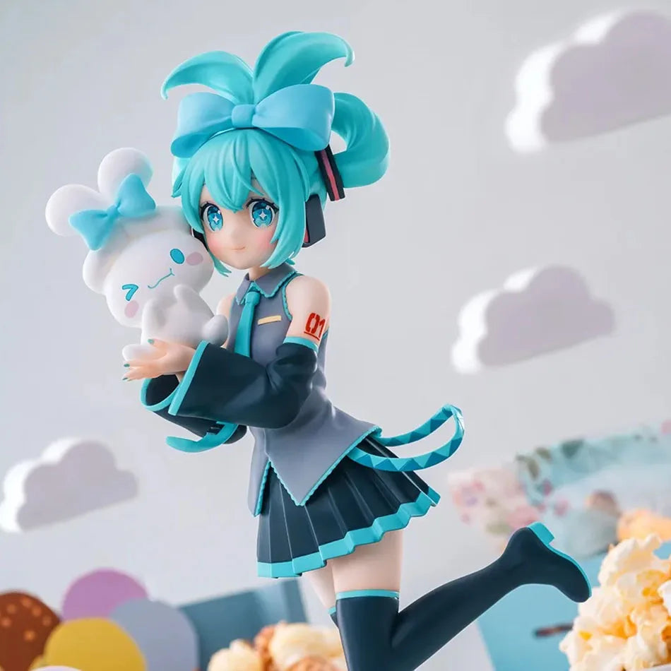 21cm Sexy Girl Hatsune Miku Anime Figure Fashion Subclture Miku Action Figure Christmas Gift PVC Collection Model Doll Toys