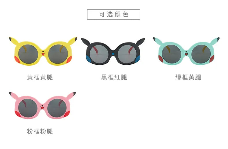 Anime Pokemon Sunglasses Pikachu Cartoon Figrues Glasses Children Boys Girls Sunglasses Cute Decoration Kids Toy Summer Gifts